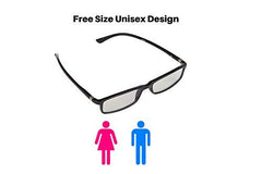 Intellilens Nvision Unisex Power Reading Blue Cut Anti Reflection Full Frame Spectacles Glasses For Mobile Laptop Tablet Computer - (+1.25, Black)