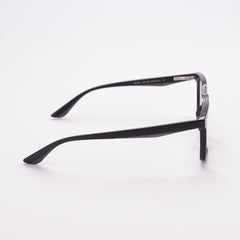 Intellilens | Zero Power Blue Cut Computer Glasses | Anti Glare, Lightweight & Blocks Harmful Rays | UV Protection Specs | For Men & Women | Black | Square| Medium