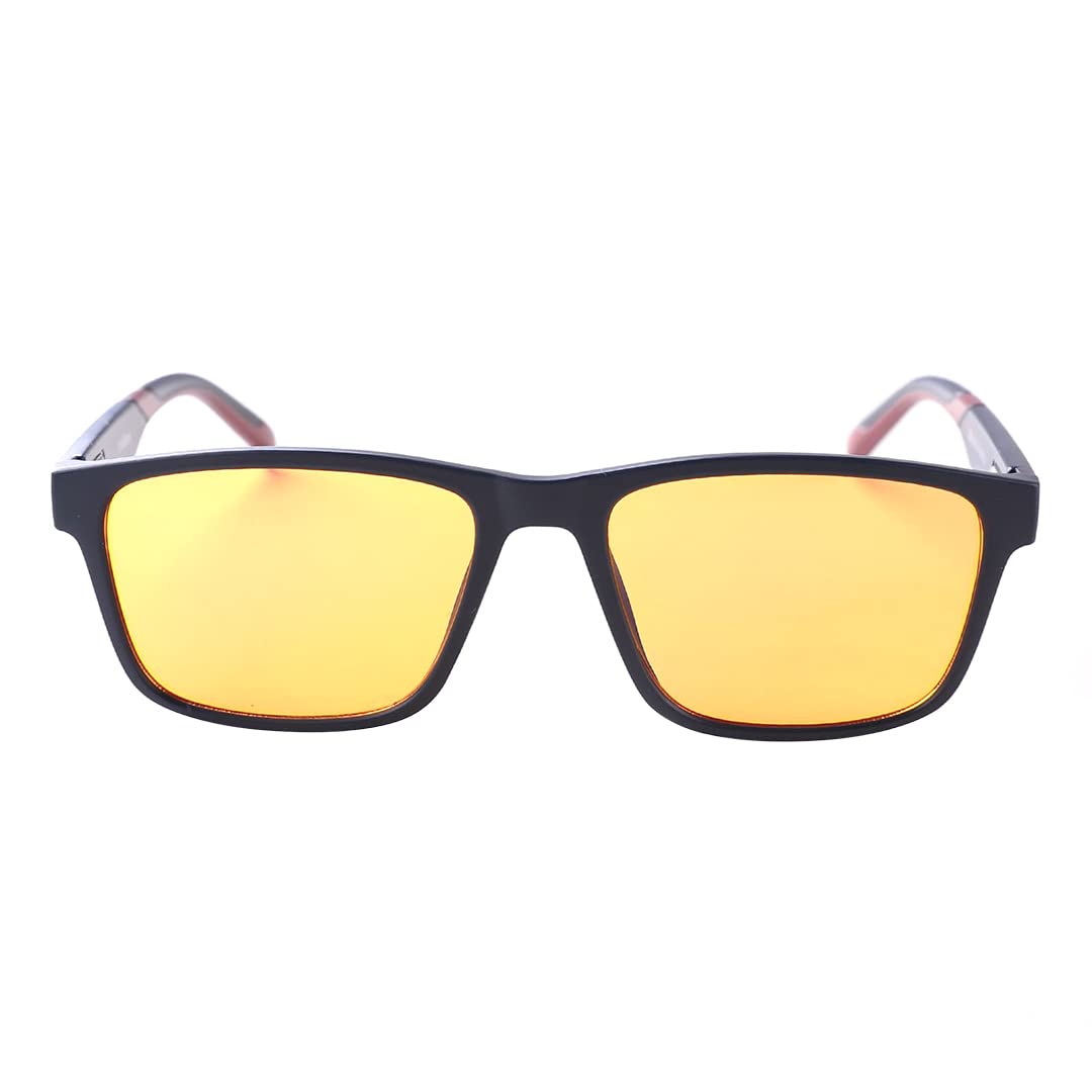 Intellilens Blue Cut Gaming Glasses | Computer Glasses for Eye Protection | Zero Power, Anti Glare & Blue Light Filter Glasses | UV Protection Specs for Men & Women (55-17-135)