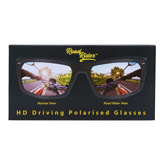 Intellilens Night Driving HD Polarized Sunglasses for Men and Women | Night Rider Glasses for Driving Car Riding Bike | Anti Glare 100% UV Protection (Green, Square)