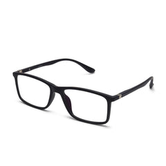 Intellilens® Square Blue Cut Computer Glasses for Eye Protection | Zero Power, Anti Glare & Blue Light Filter Glasses | Frames & Blue Cut Lenses (Black) Pack of 6