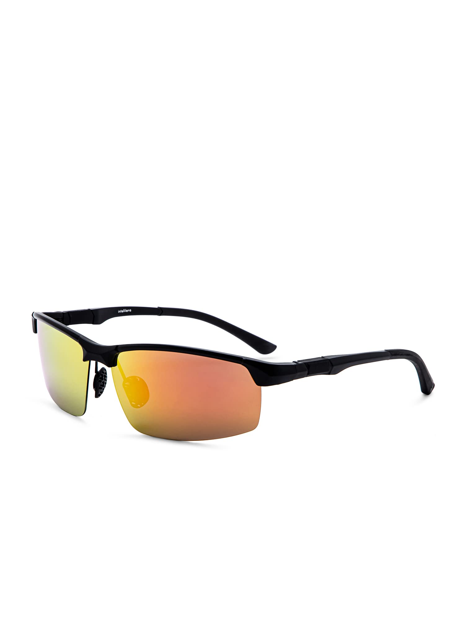 Intellilens Sports Sunglasses For Men Black - Pack of 1