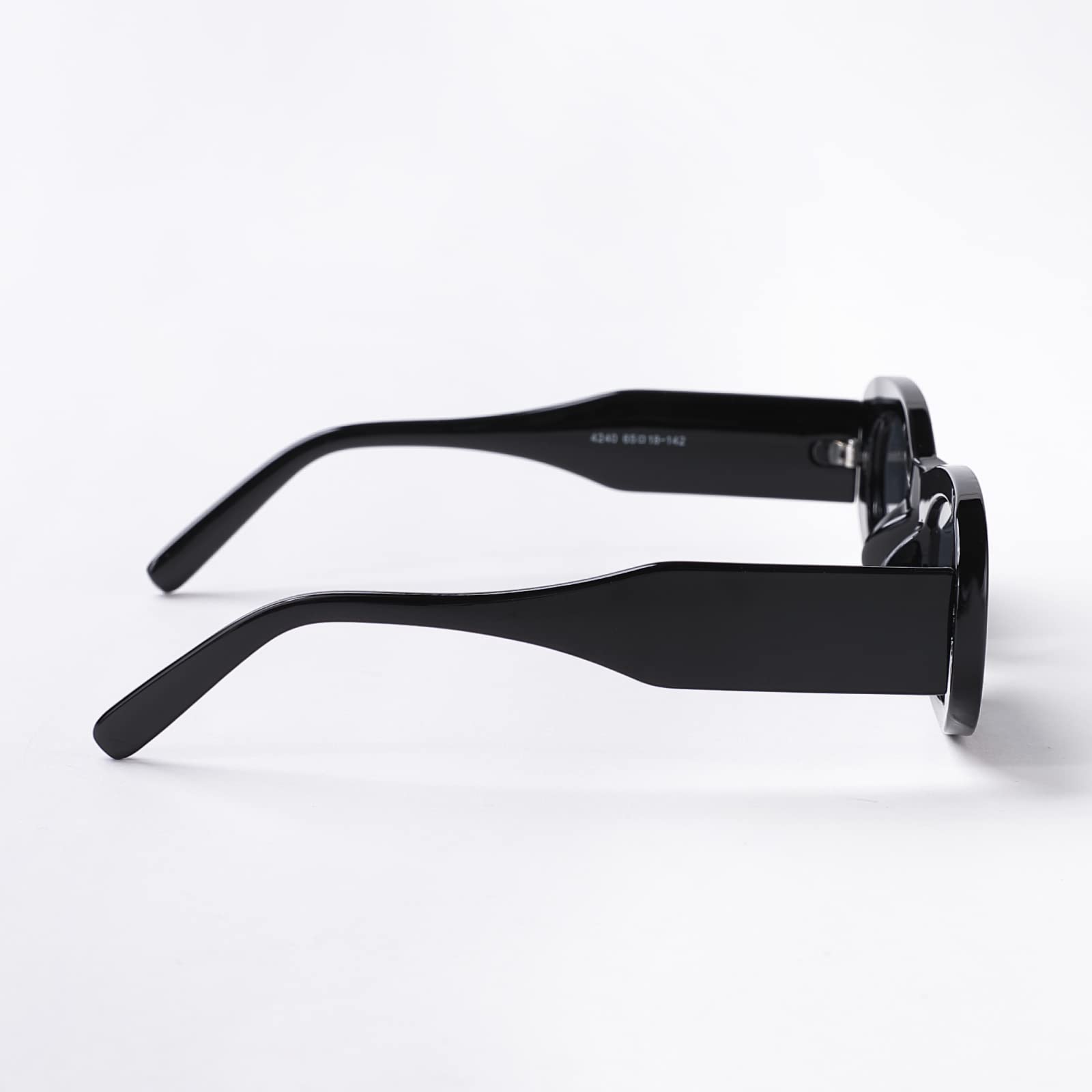Intellilens Rectangular UV Protection Sunglasses For Women - KENDALL JENNER Sunglasses | Goggles for Women (Black) 65-18-142