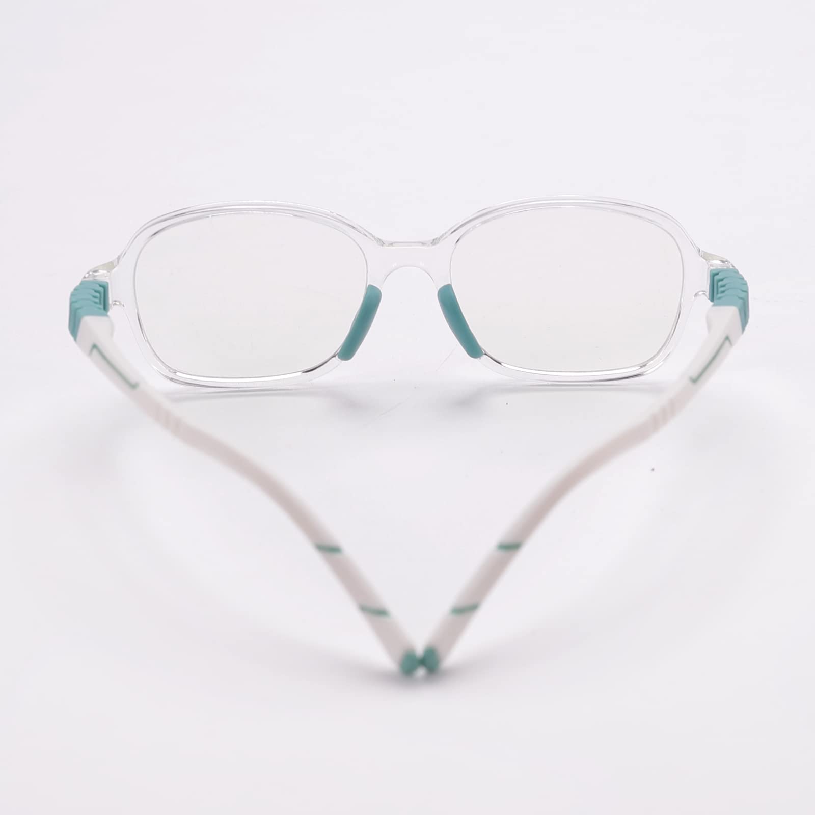 Intellilens Round Kids Computer Glasses for Eye Protection | Zero Power, Anti Glare & Blue Light Filter Glasses | Blue Cut Lenses for Boys and Girls (Transparent) (46-15-130)
