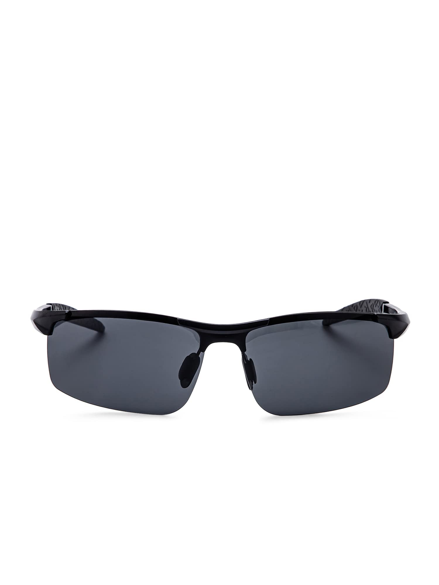 Intellilens Sporty Polarized & UV Protected Sunglasses For Men | Goggles for Men (Black) (64-16-120)