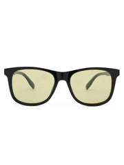 Intellilens Wayfarer Polarized & UV Protected Sunglasses For Men & Women | Goggles for Men & Women (Black) (54-18-134)