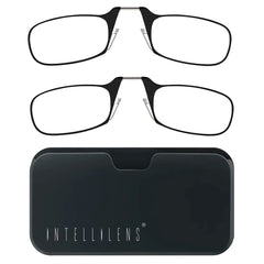 Intellilens Edge Reading Glasses (Pack of 2) For Men and Women (Black, 2.00)