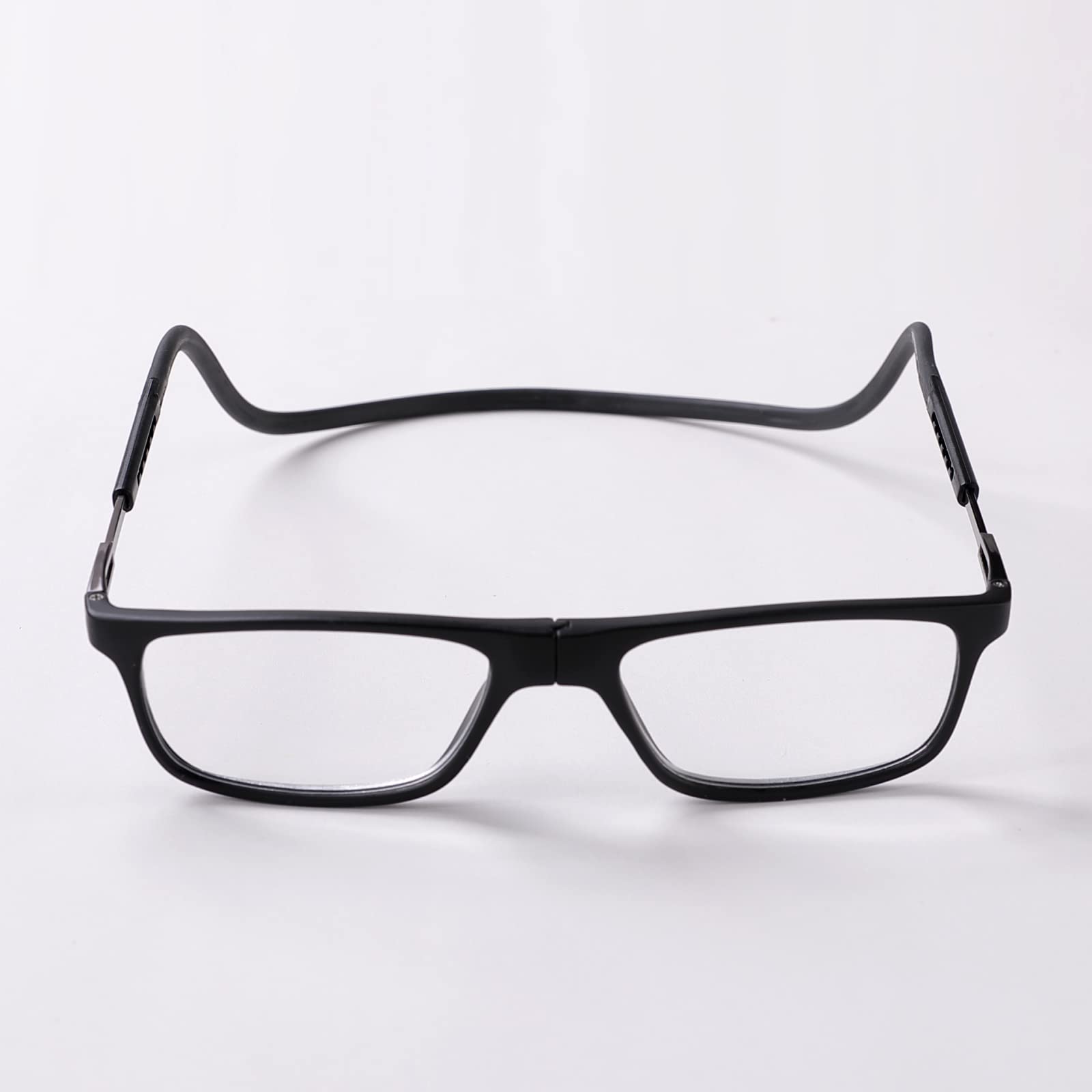 Intellilens Magnetic Reading Glasses For Men & Women For Near Vision | UV Protected | Foldable | Anti Reflection | Lightweight & Portable | Power (+2.00) | Black