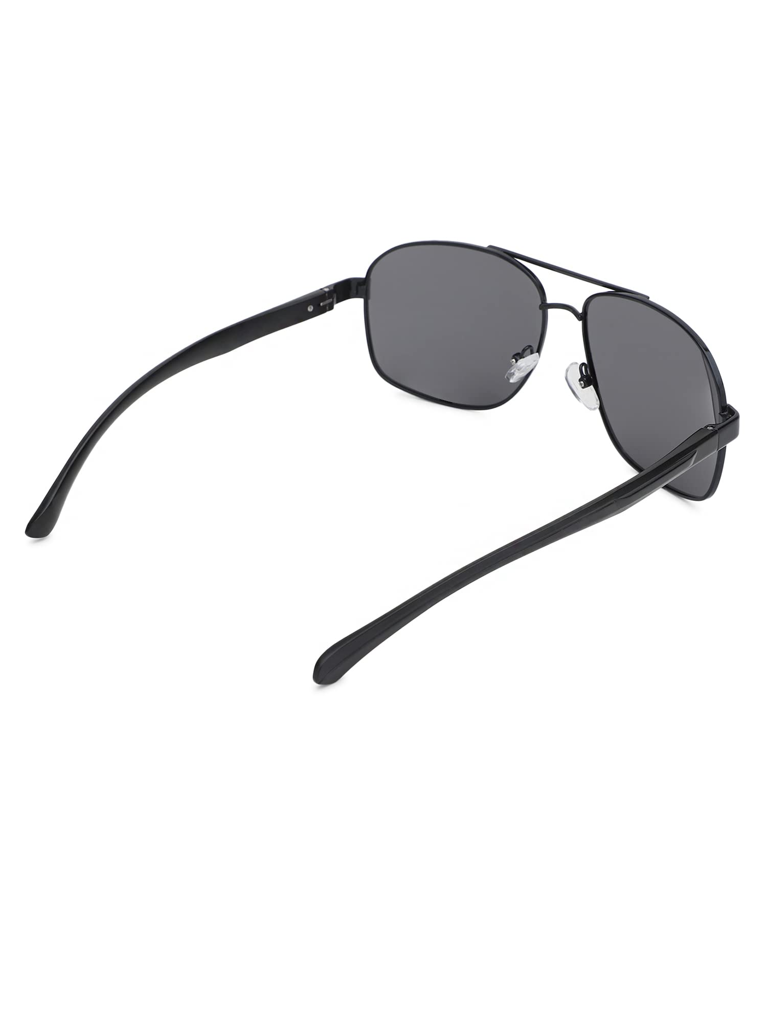 Intellilens Aviator UV Protected Sunglasses For Men & Women | Goggles for Men & Women (Black) (65-14-140)