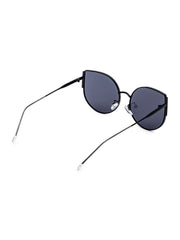 Intellilens Cat Eye UV Protection Sunglasses For Women | Goggles for Women (Black) | Oversize Sunglasses | (60-21-145)
