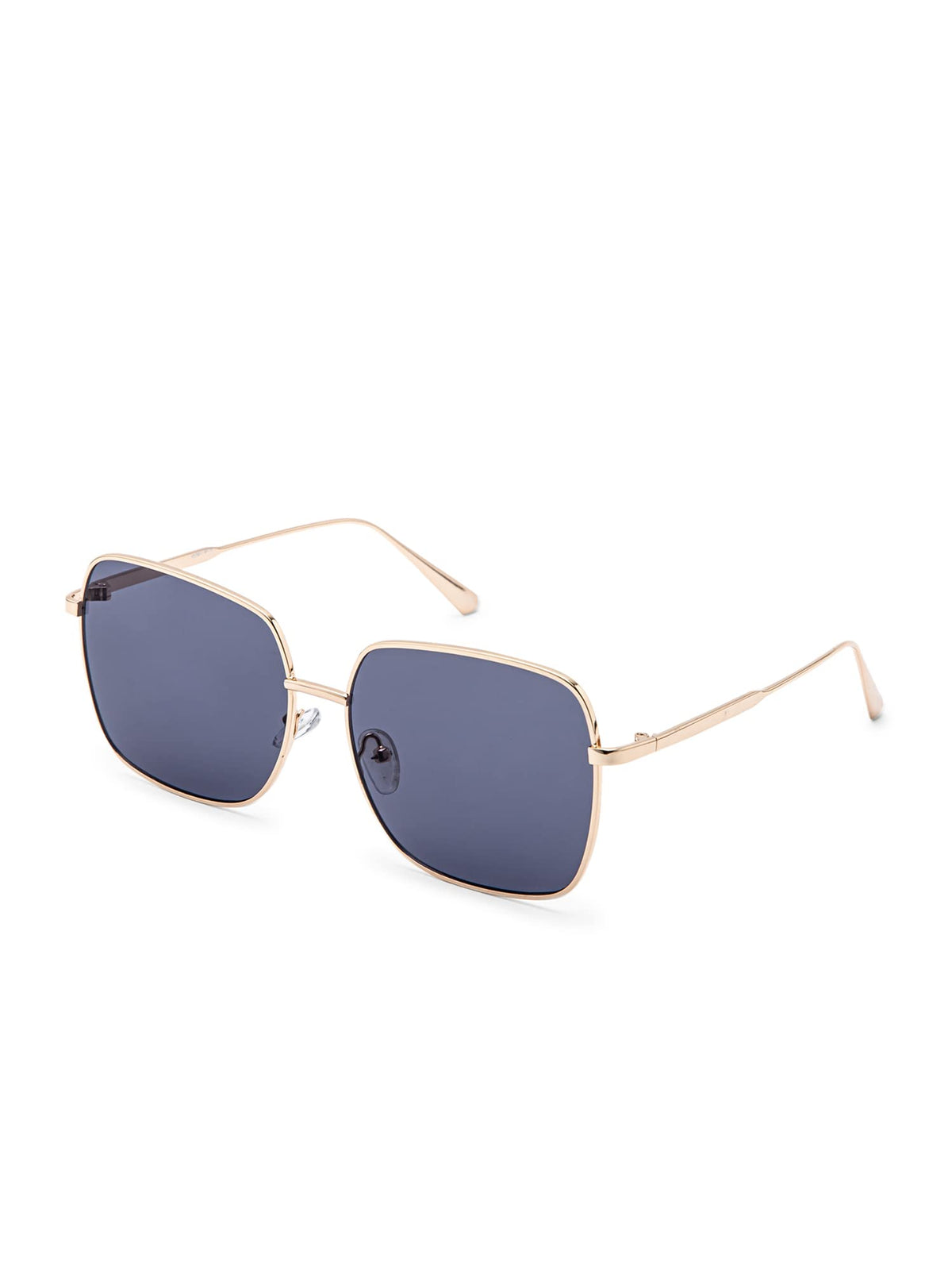 Intellilens Square UV Protection Sunglasses For Men & Women | Goggles for Men & Women (Gold) (59-17-144)