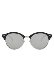 Intellilens Round Polarized & UV Protected Sunglasses For Men & Women | Goggles for Men & Women (Silver) (55-22-140)