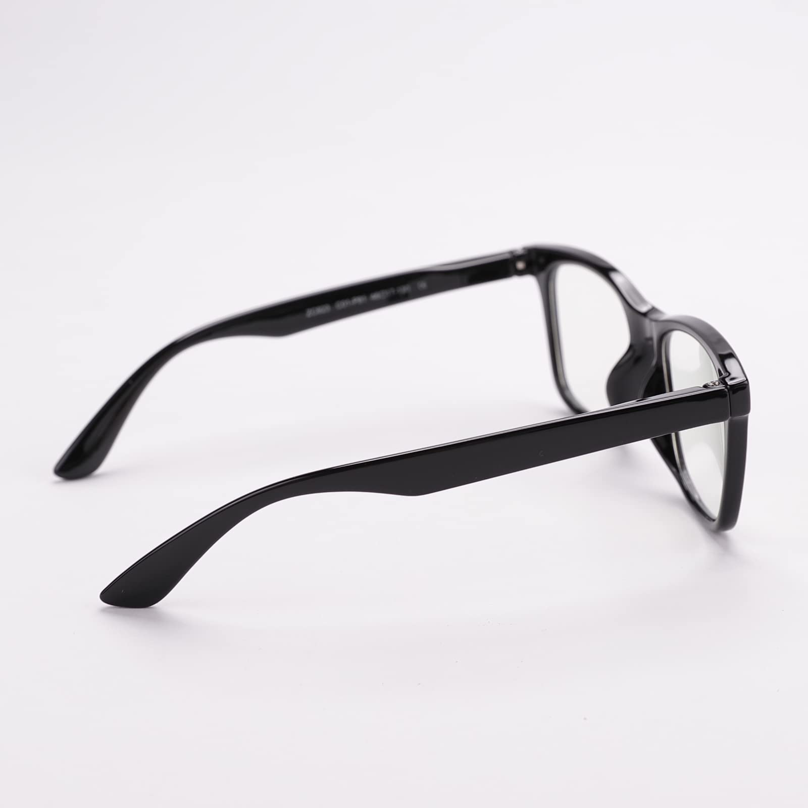 Intellilens Wayfarer Kids Computer Glasses for Eye Protection | Zero Power, Anti Glare & Blue Light Filter Glasses | Blue Cut Lenses for Boys and Girls (Black) (48-17-130)…