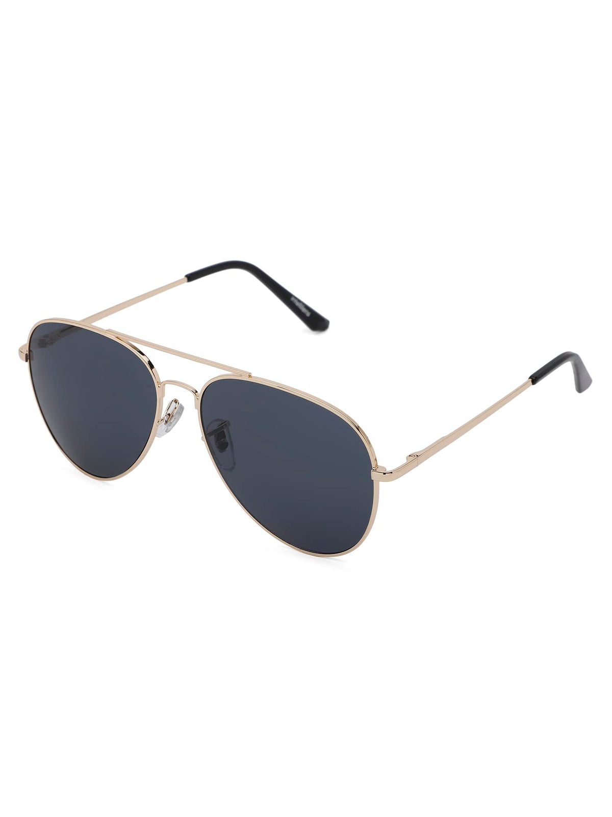 Intellilens Aviator UV Protected Sunglasses For Men & Women | Goggles for Men & Women (Gold & Black) (60-20-145) - Pack of 1