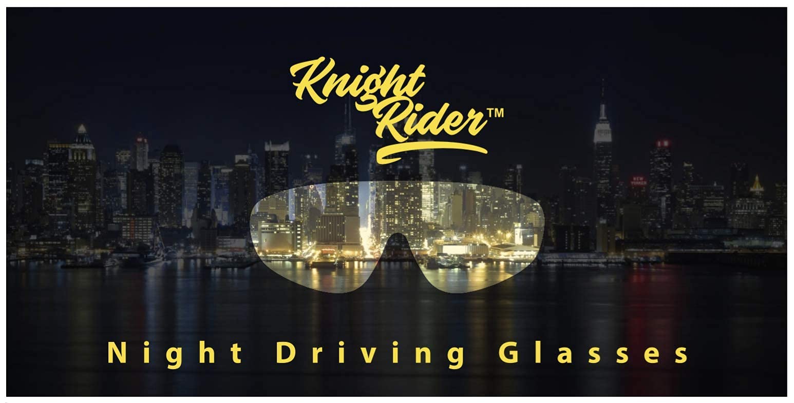 Intellilens Night Driving HD Vision Polarized Sunglasses for Men and Women | Anti Glare 100% UV Protection Glass for Men and Women for Riding Sports Outdoors