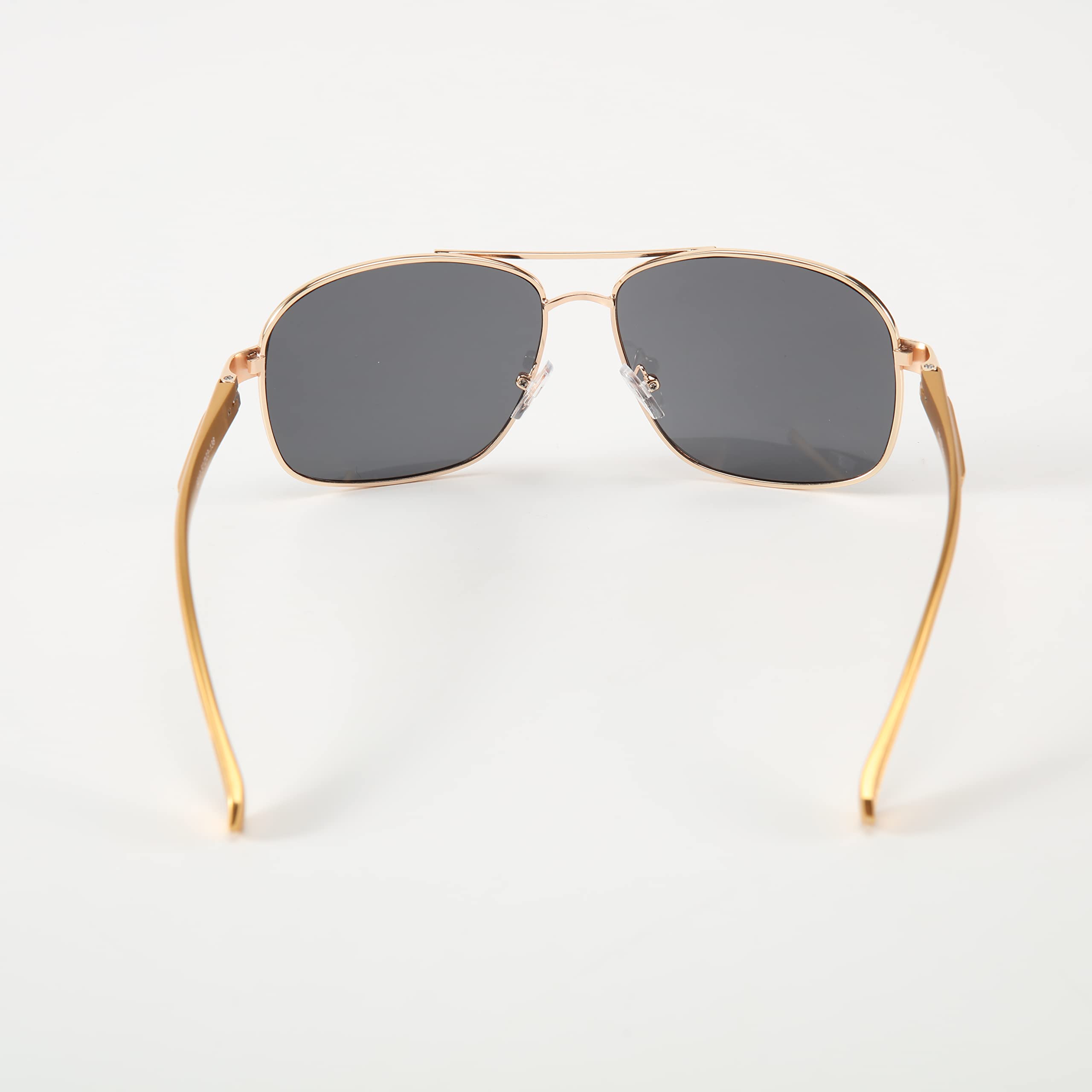 Intellilens Aviator UV Protected Sunglasses For Men & Women | Goggles for Men & Women (Gold & Black) (65-14-140)