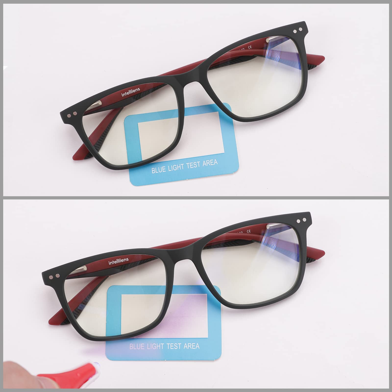 Intellilens Wayfarer Blue Cut Computer Glasses for Eye Protection | Zero Power, Anti Glare & Blue Light Filter Glasses | UV Protection Eye Glass for Men & Women (Green) (53-18-140)