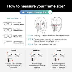Intellilens® Square Blue Cut Computer Glasses for Eye Protection | Zero Power, Anti Glare & Blue Light Filter Glasses | Frames & Blue Cut Lenses (Black) Pack of 50
