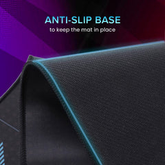 INTERCEPTOR by Intellilens Gaming Mouse Pad | Anti Slip Base, Control Edition, Water Resistance, Precision Move, Premium Leather mat for Desktop & Laptop - Medium