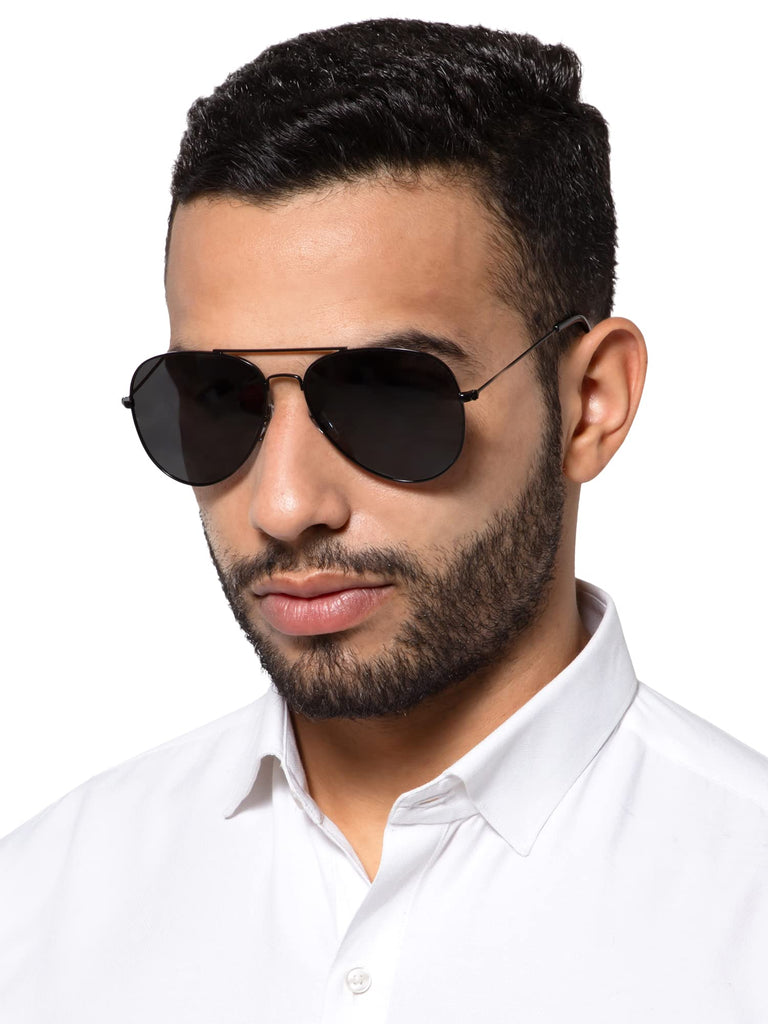 Intellilens Aviator Polarized & UV Protected Sunglasses For Men ...